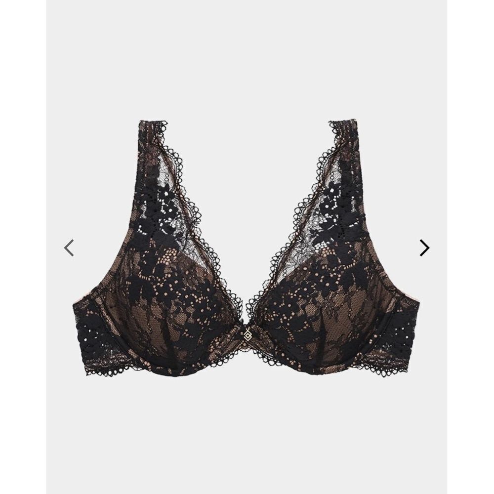 Third Love Black Lace 24/7 Contour Plunge size 32D1/2